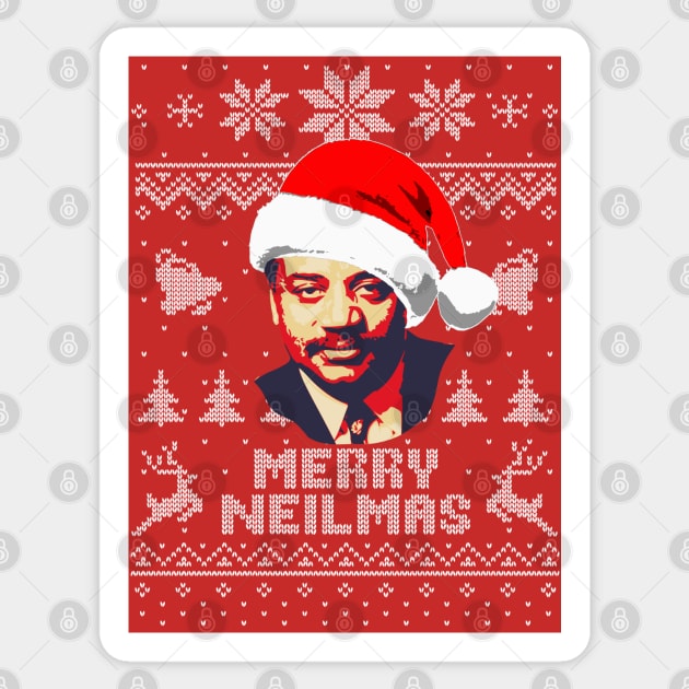 Neil Degrasse Tyson Merry Neilmas Sticker by Nerd_art